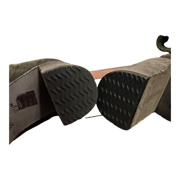 Free People Dakota Tall Boot Over The Knee Slouch Moss Green Suede EU 39 US 9 - Picture 10 of 13